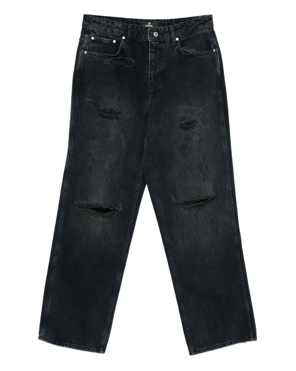 Jean À Effet Usé Represent pour homme en coloris Black