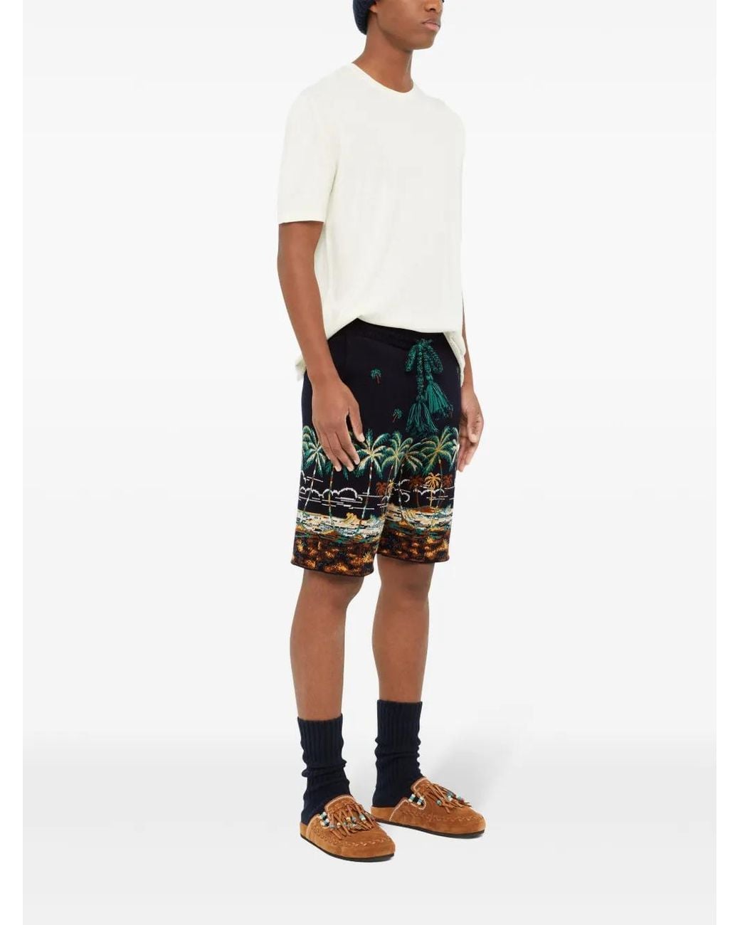 Alanui Blue The Tale Of A Hawaiian Shorts for men