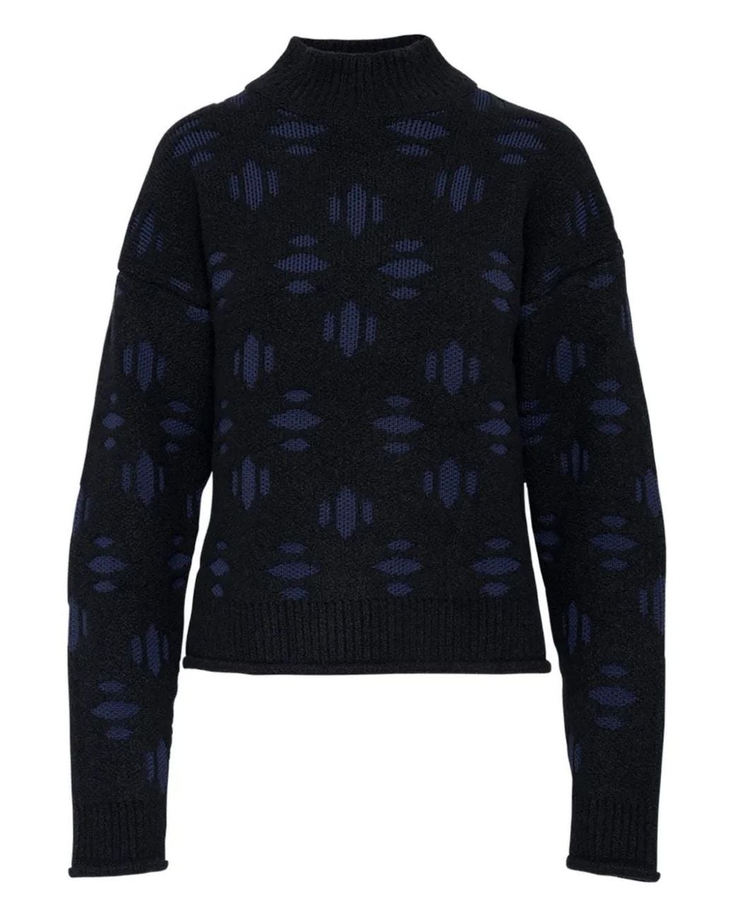 Aztech Mountain Blue Snowflake Pullover