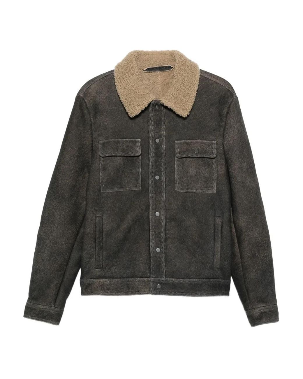 Salvatore Santoro Gray Flap-Pocket Jacket for men