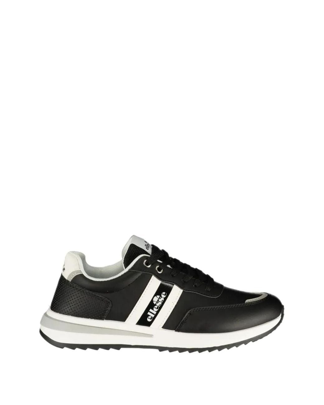 Ellesse Black Logo-Print Panelled Sneakers for men