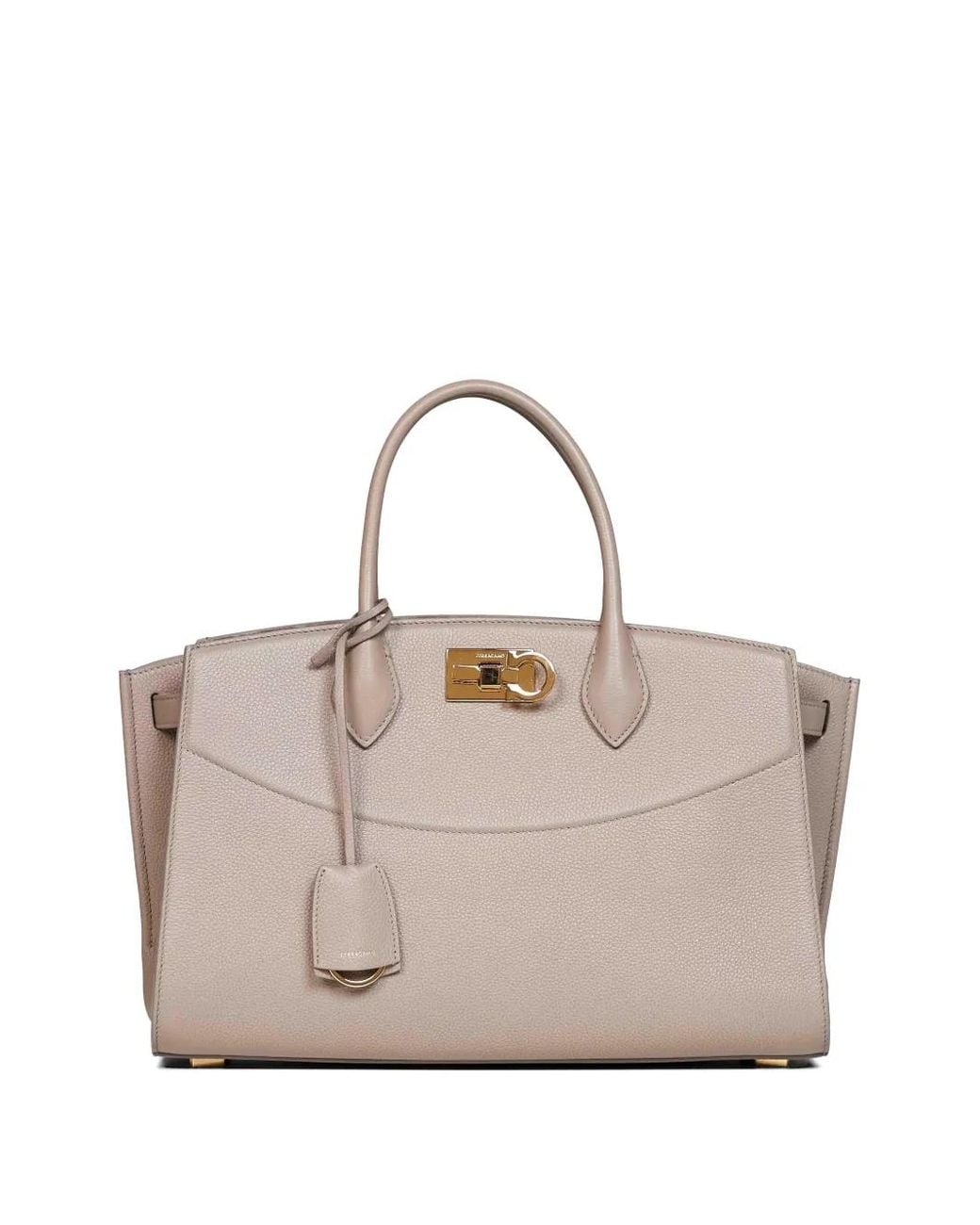 Ferragamo Natural New Studio Soft Bag (L)