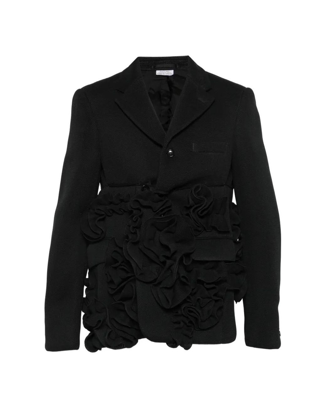 Comme des Garçons Black Blazer À Volants for men