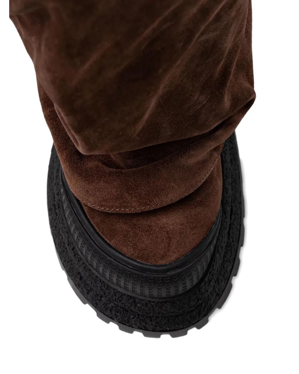 Naked Wolfe Brown 90Mm Disturb Suede Boots