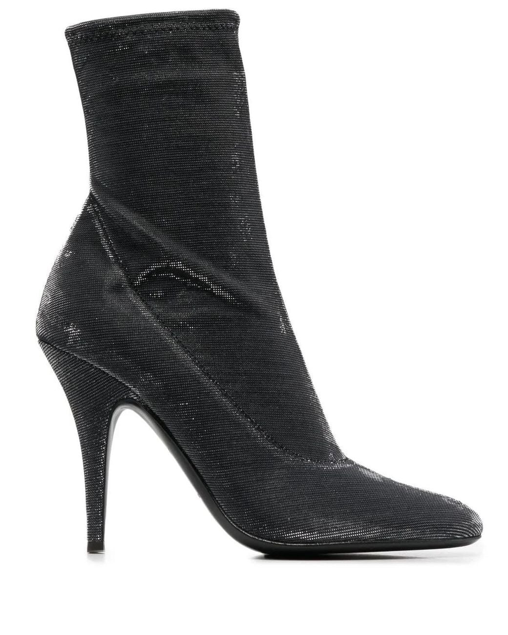 Giuseppe Zanotti Black Leather Heel Ankle Boots