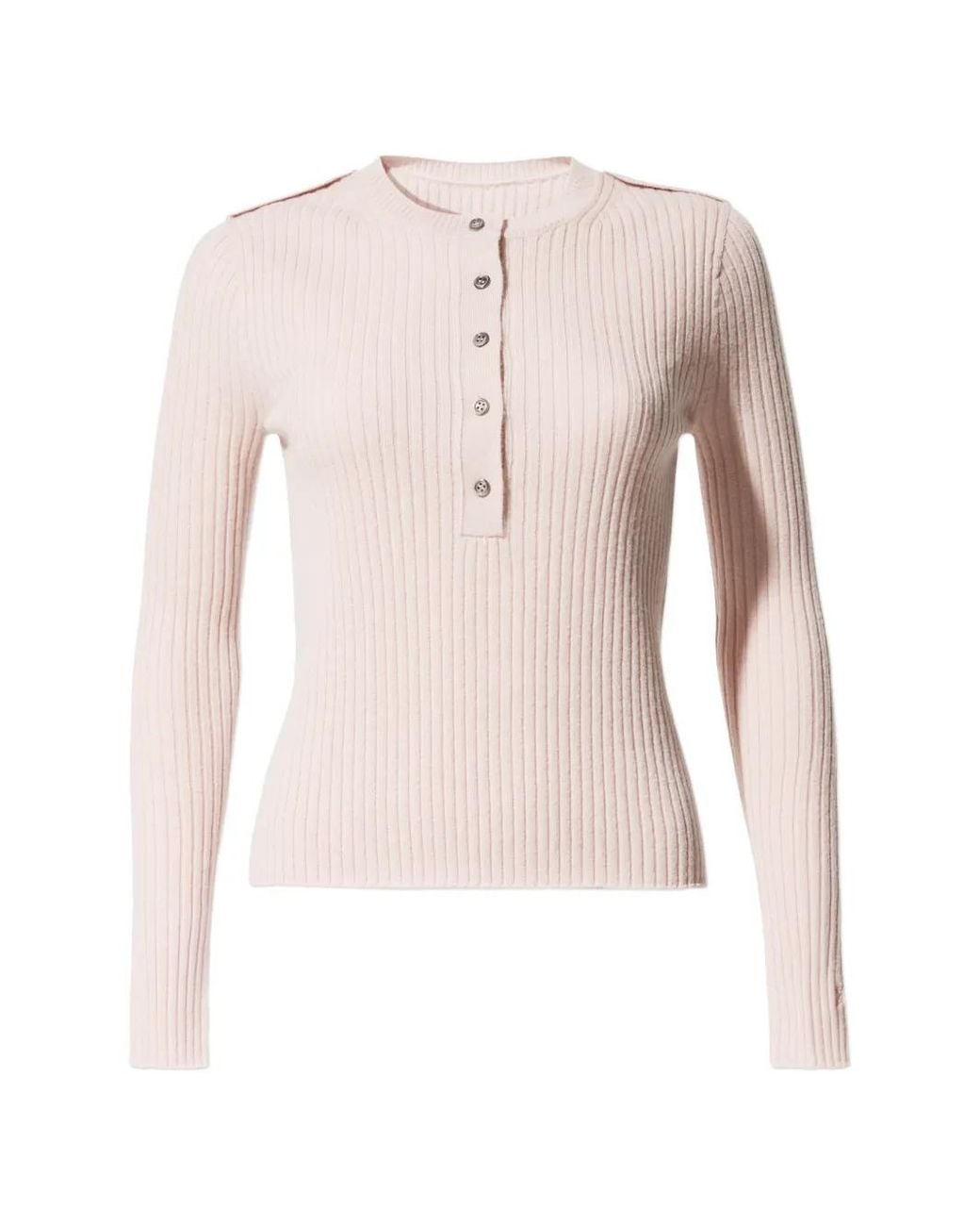 Perfect Moment Pink Henley-Neck Top
