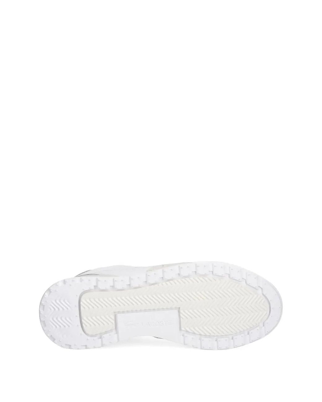 Lacoste White Slam Break Perforated Panelled Sneakers for men