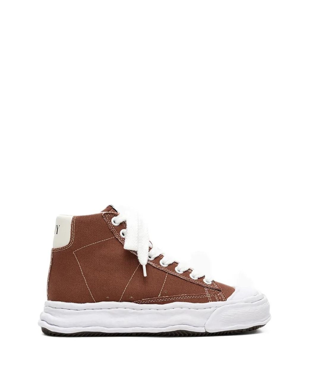 Maison Mihara Yasuhiro Brown Jackson Og Sole Canvas High-Top Sneakers for men