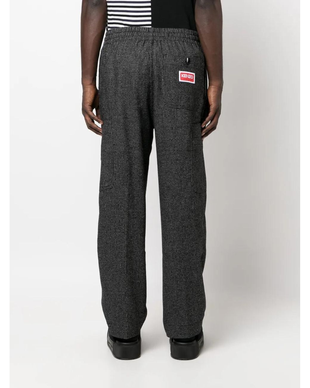 KENZO Broek Met Logopatch in het Gray voor heren