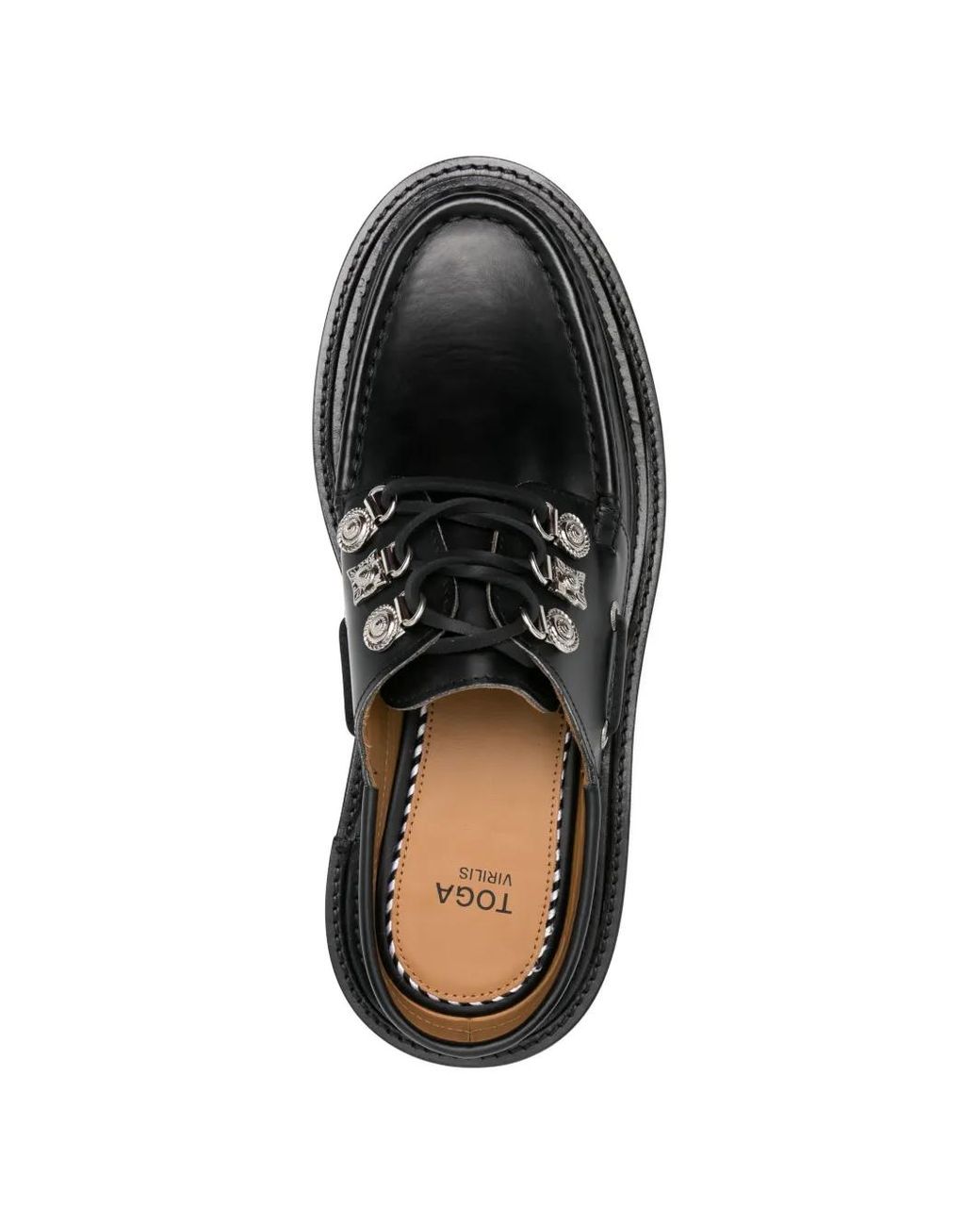 Toga Virilis Black Mules En Cuir for men