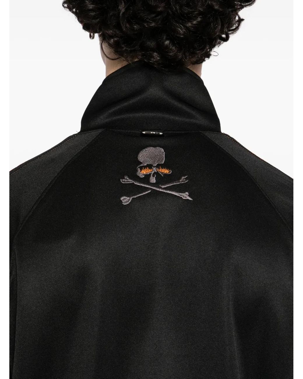 MASTERMIND WORLD Black Flame Skull Jacket for men