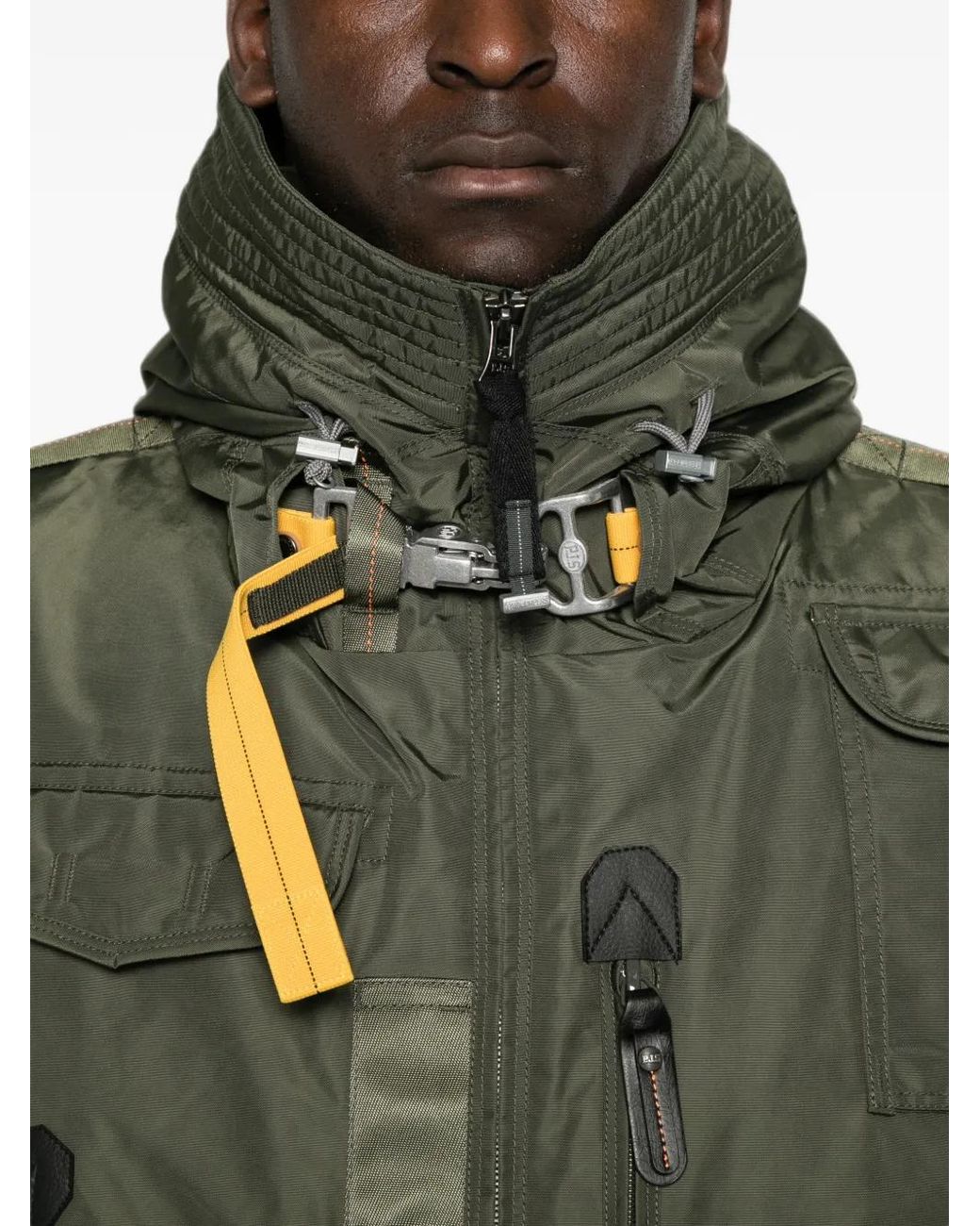 Parajumpers Green Hooded Multi-Pocket Jacket for men