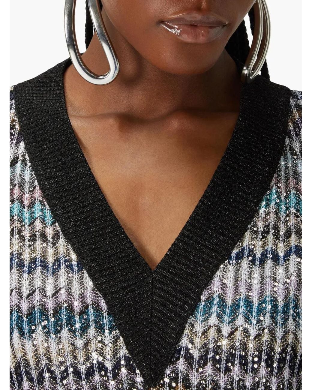 Missoni Trui Met V-Hals in het Gray
