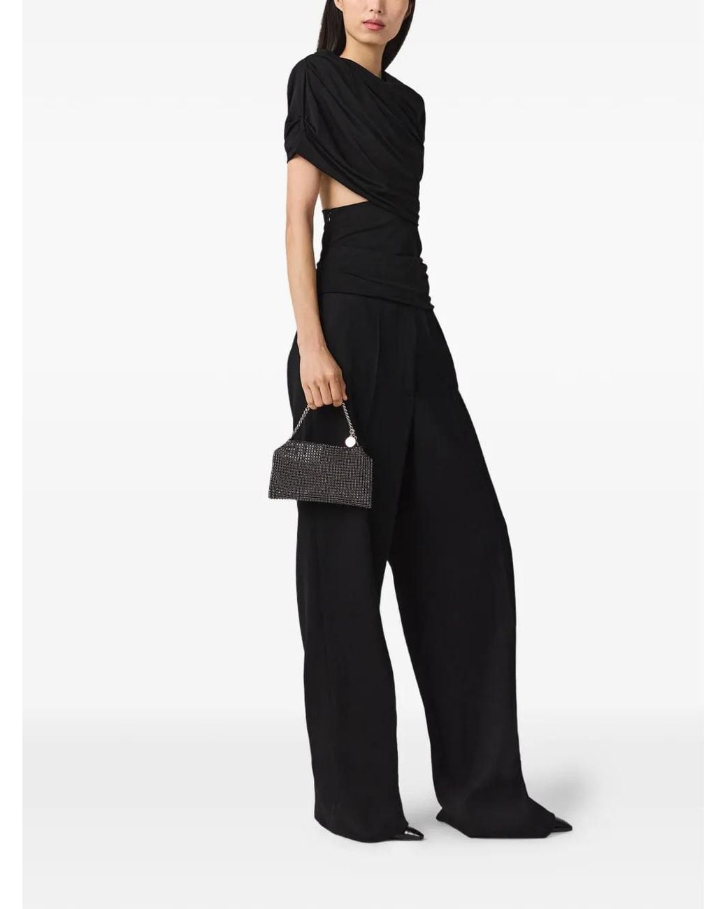 Stella McCartney Black Draped Top