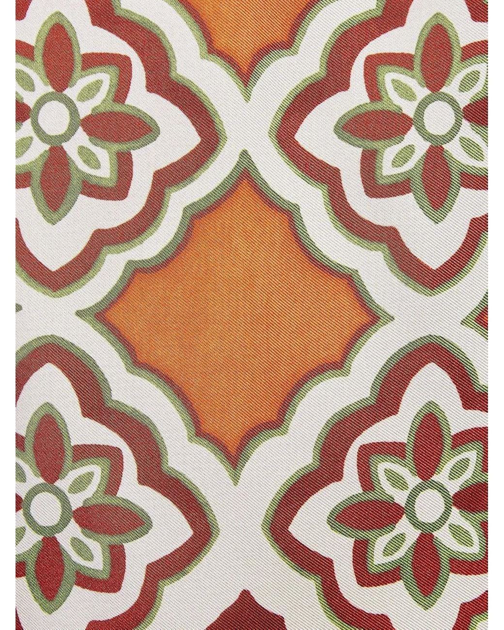 LaDoubleJ Orange Blouse San Carlo Imprimé À Design Asymétrique