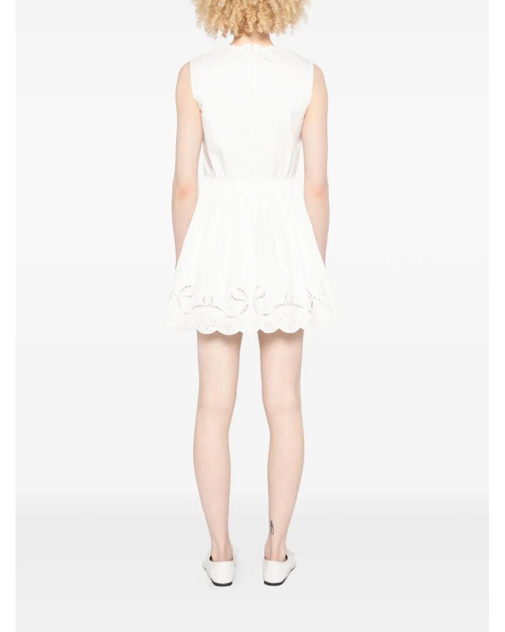 Self-Portrait White Mini Dress