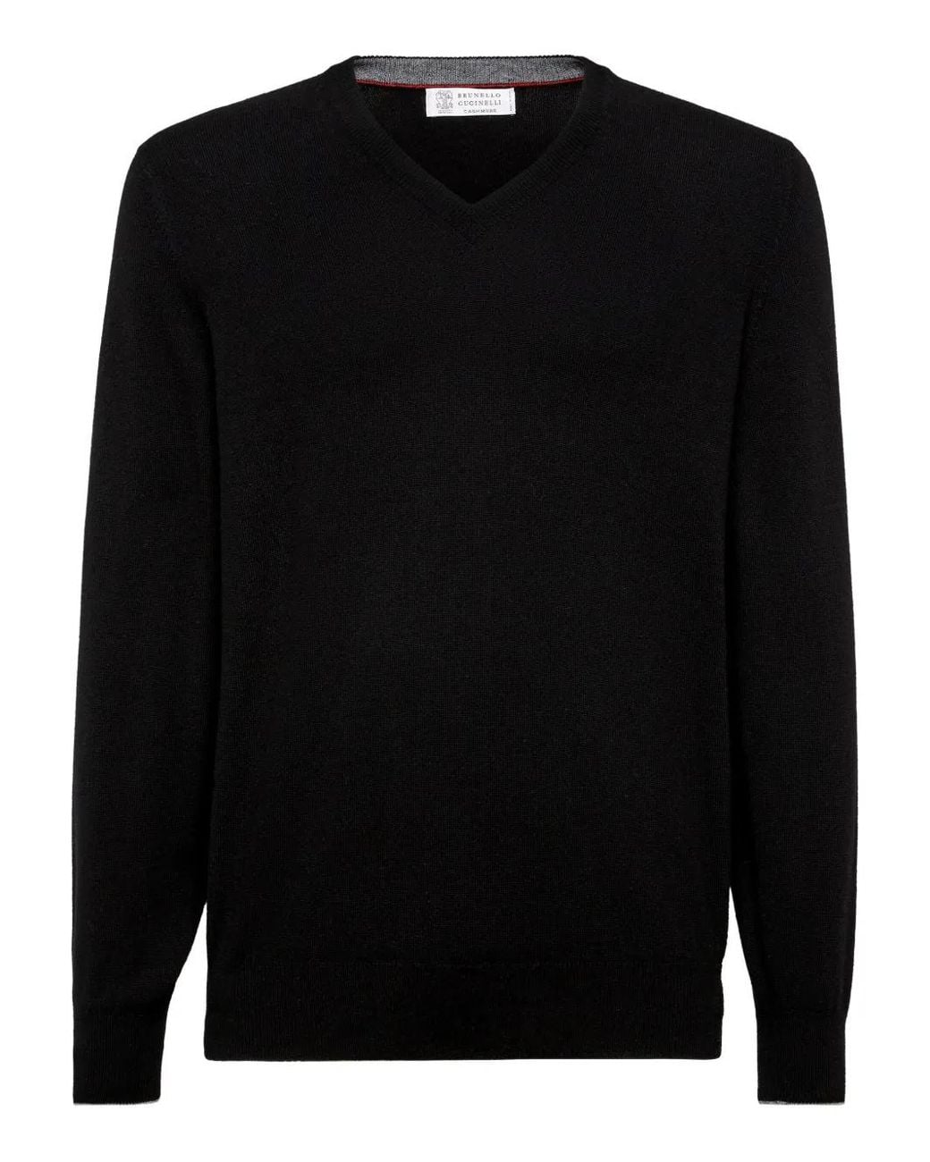 Brunello Cucinelli Black Cashmere Sweater for men