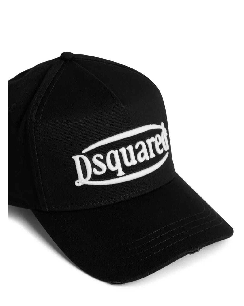 DSquared² Black Logo Baseball Cap for men