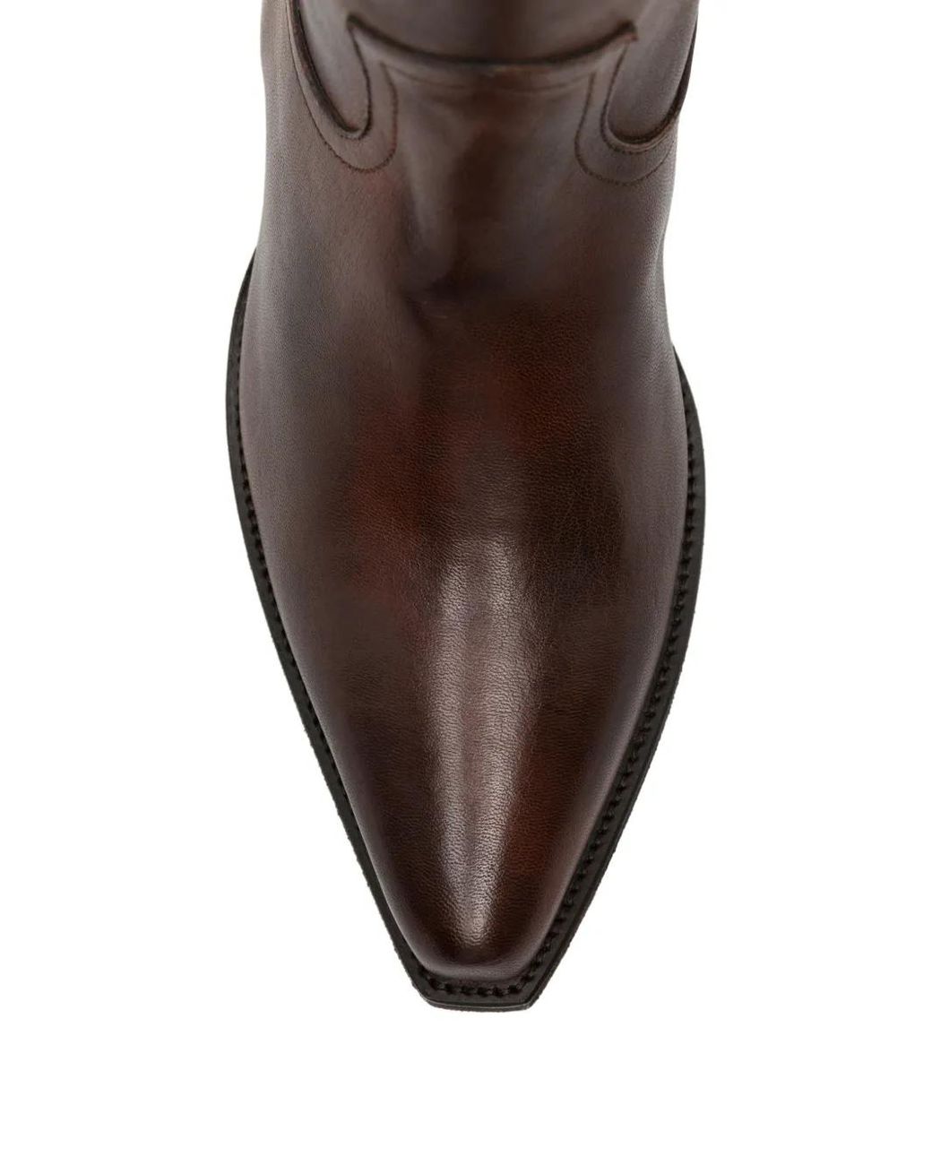 Ann Demeulemeester Brown Leather Knee-High Boots