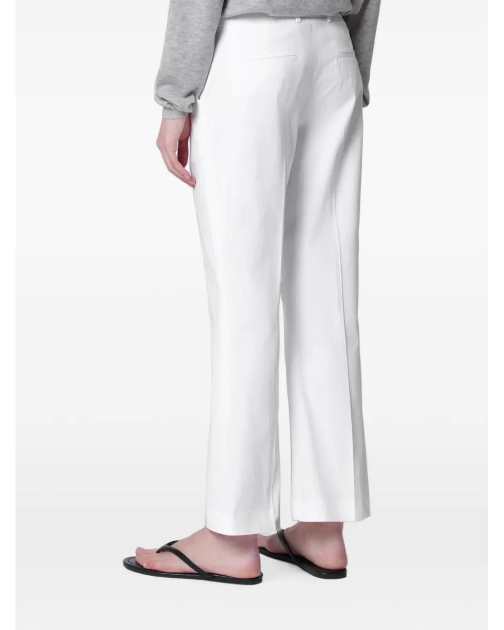 PT Torino Flared Broek in het White
