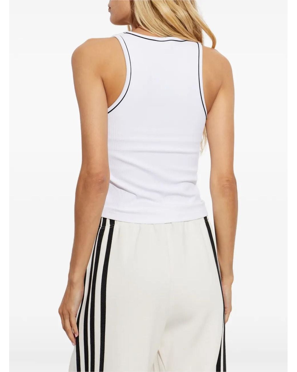 P.E Nation Gray Nexus Ribbed Tank Top