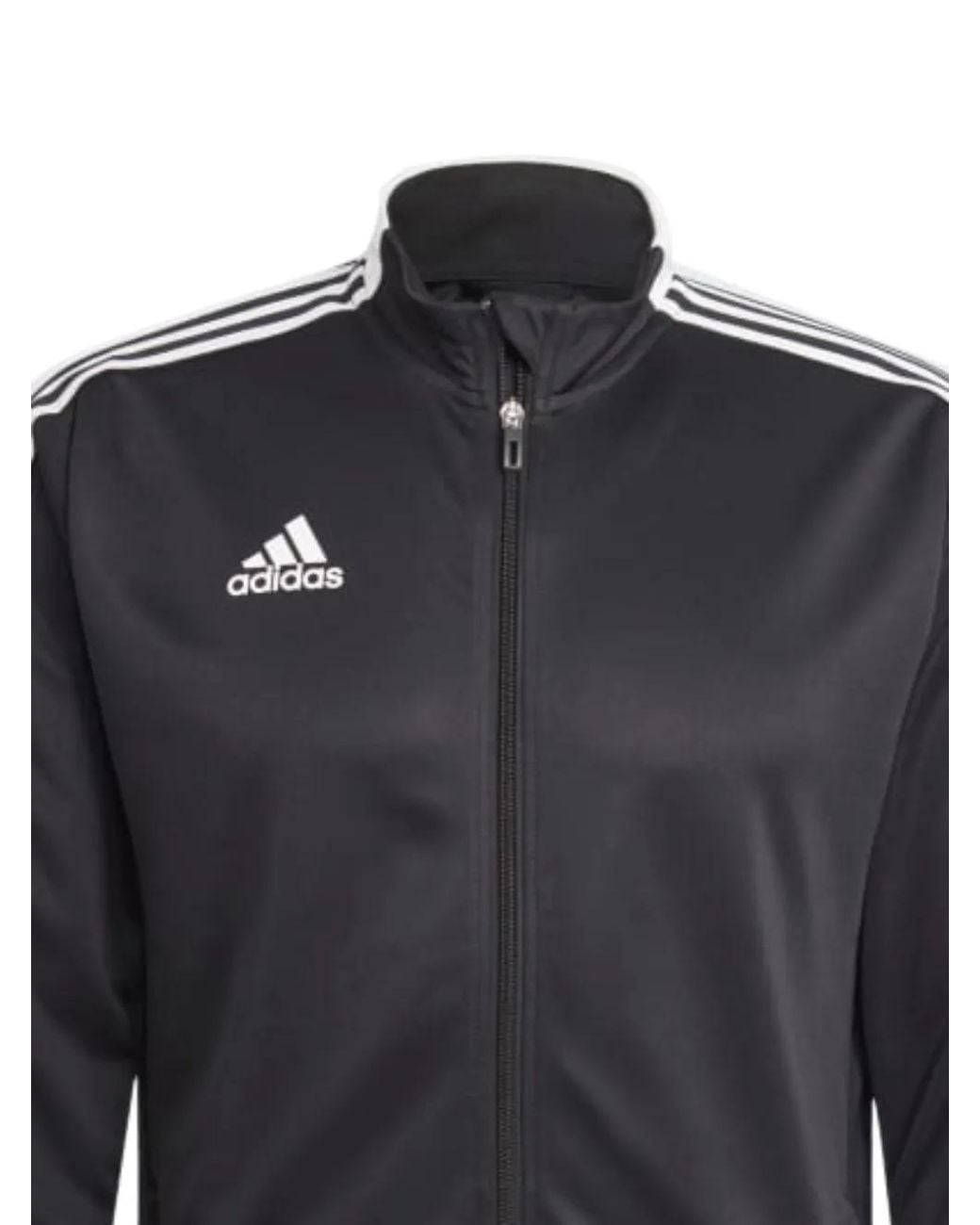 Adidas Black Three-Stripe Panel Track Jacket for men