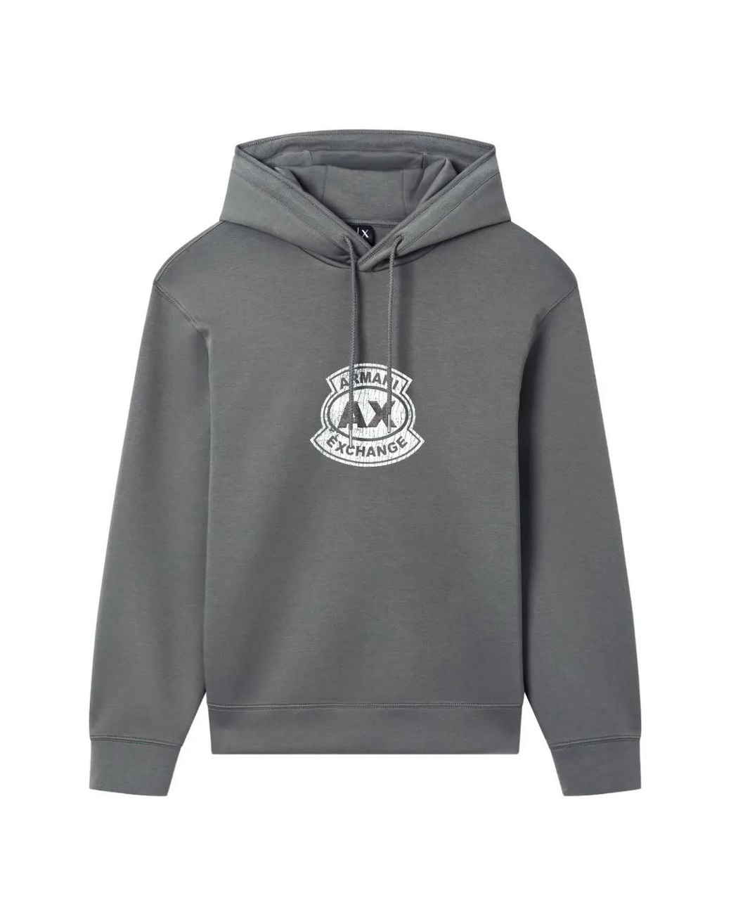 ARMANI EXCHANGE Gray Cotton Hoodie for men