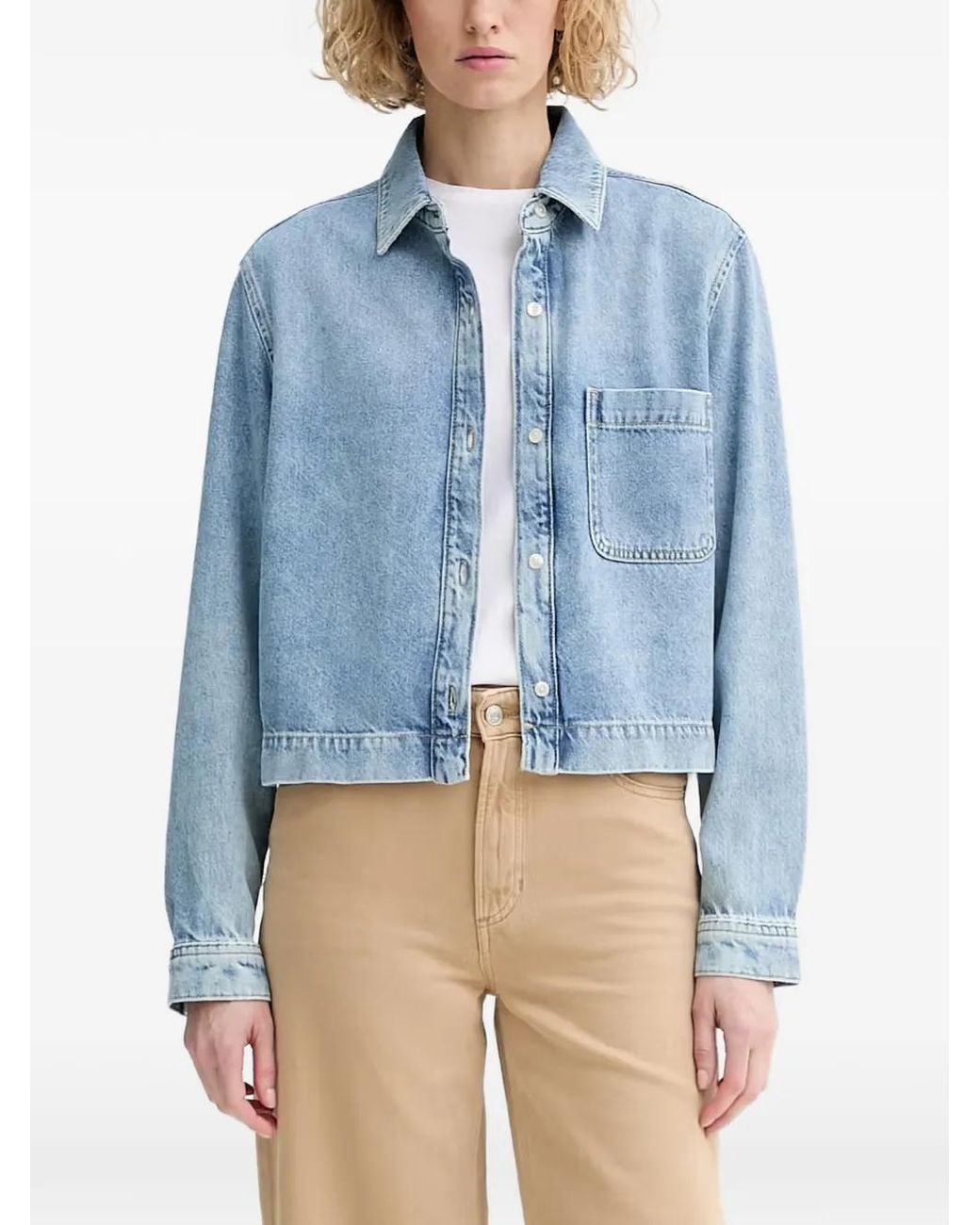Marc O' Polo Blue Chemise En Jean À Poches Plaquées