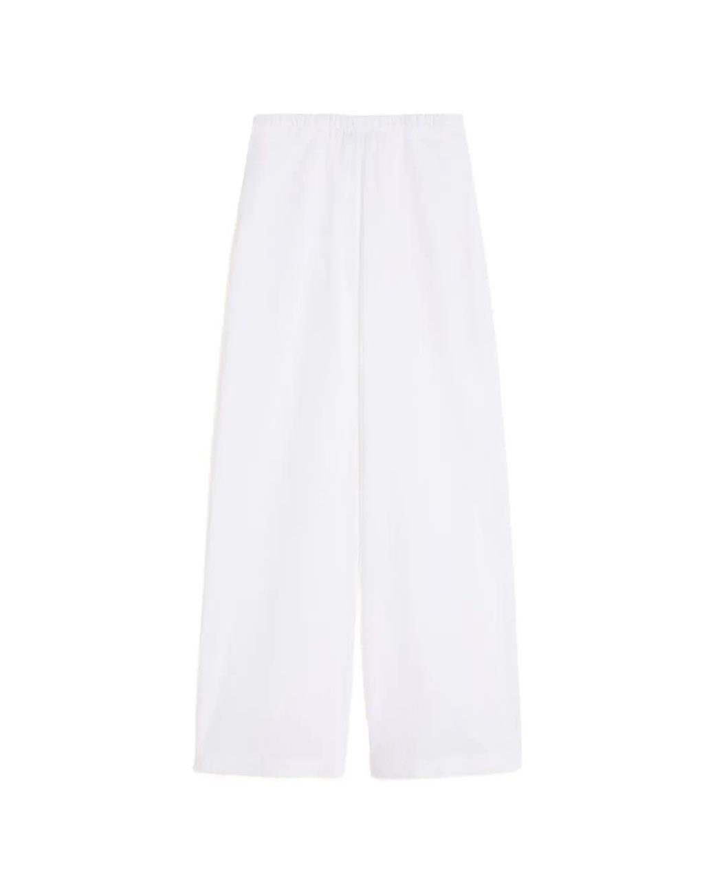 Max Mara White Elasticated-Waist Trousers