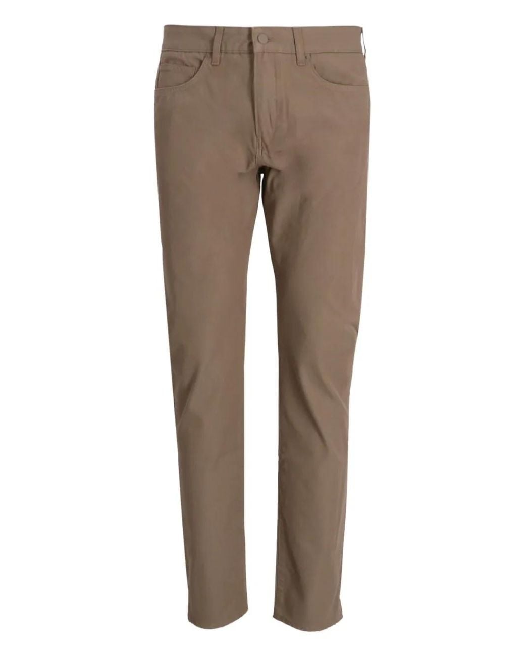 Boss Gray Cotton-Blend Pants for men