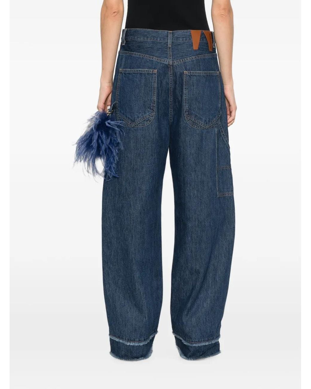 DARKPARK Gerafelde Jeans in het Blue