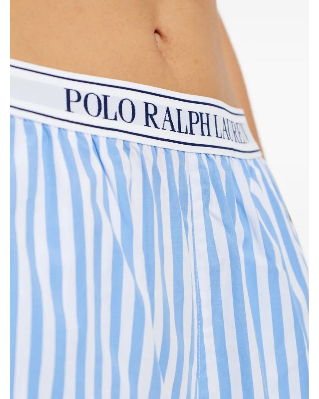 Polo Ralph Lauren Blue Striped Cotton Pyjama Pants