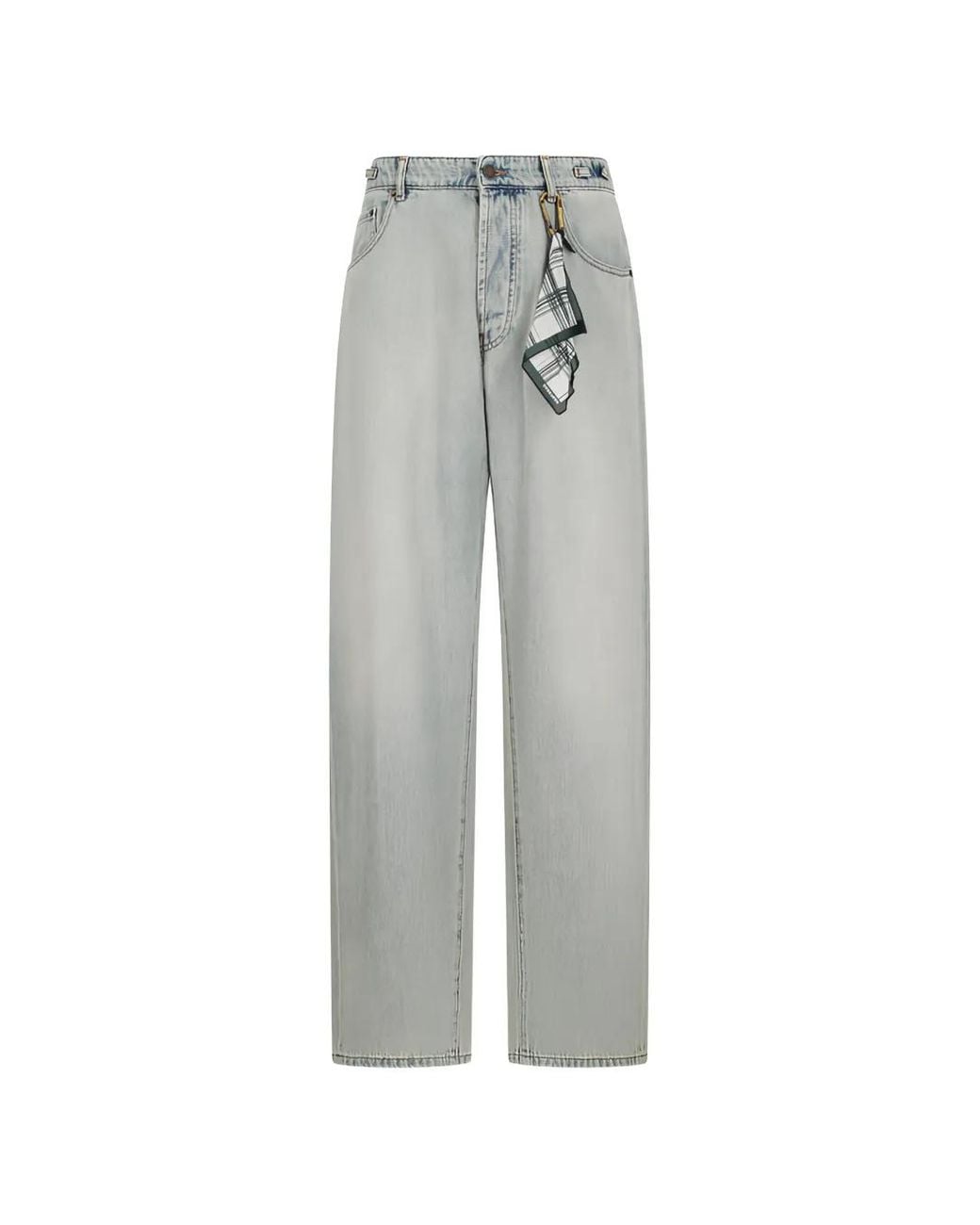 DARKPARK Gray Mark Relaxed-Fit Jeans for men