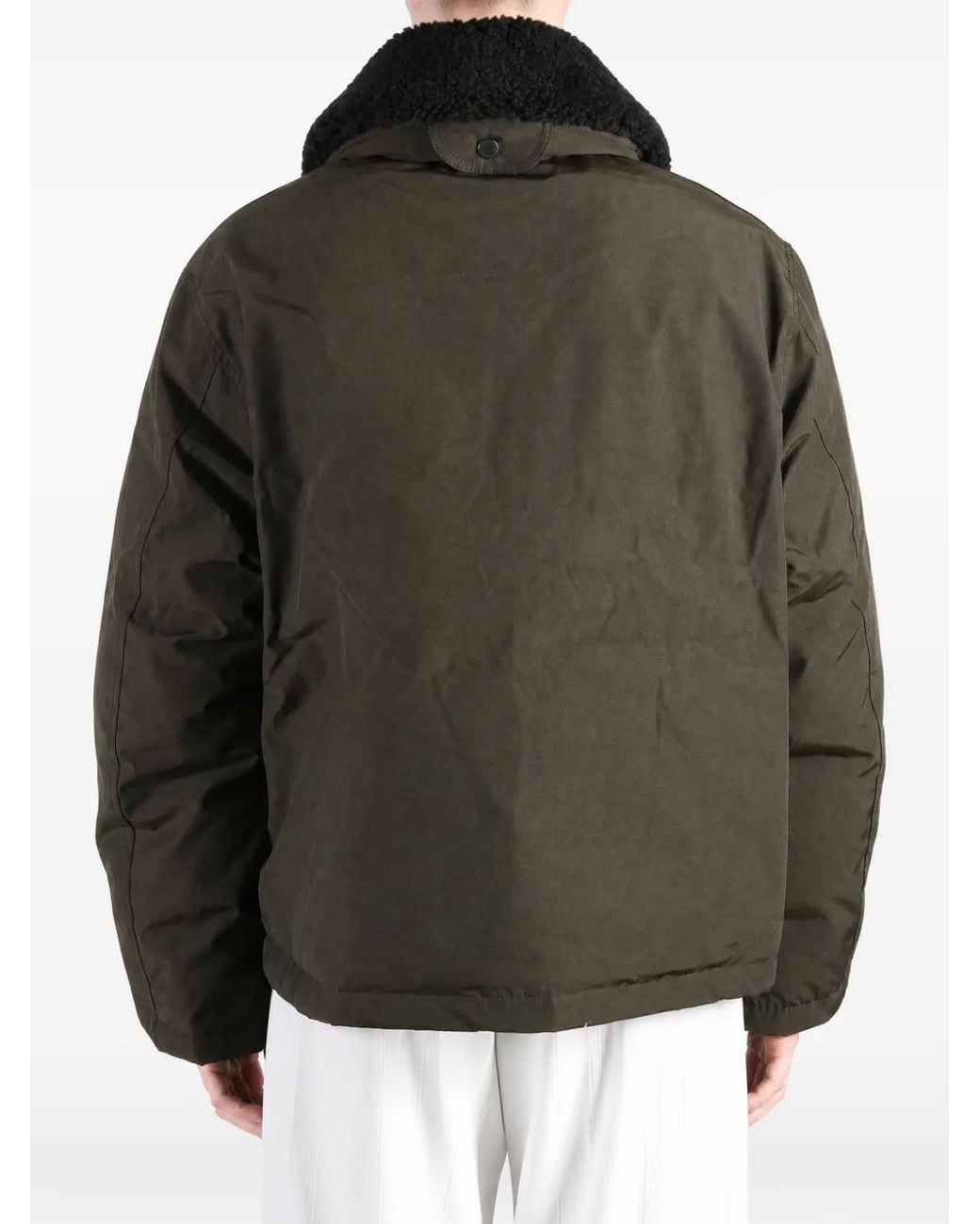 Canada Goose Brown Scout Shearling-Collar Pocket-Detail Jacket