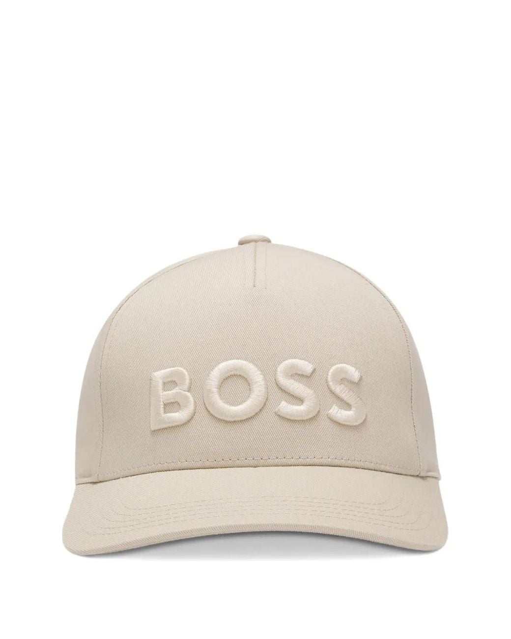 Cappello Da Baseball Con Logo di Boss in Natural da Uomo