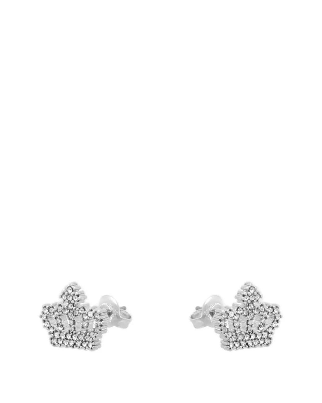 Juicy Couture White Crown Ohrclips