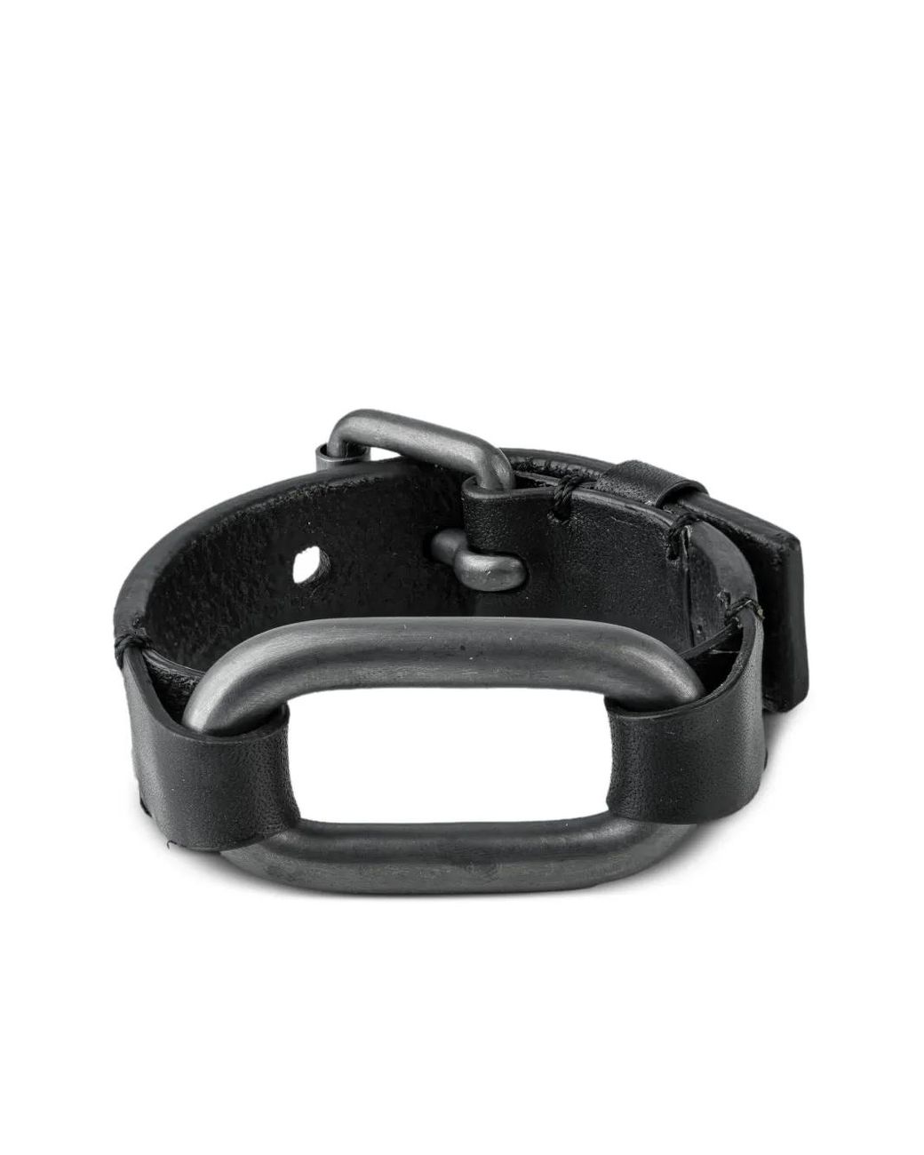 Parts Of 4 Black Leather Bracelet
