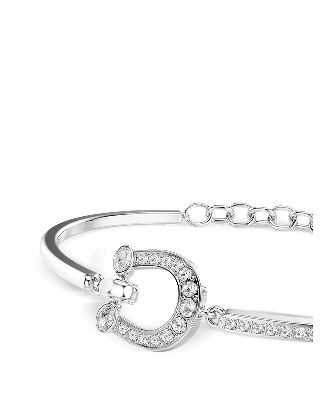 Swarovski White Symbolica Horseshoe Embellished Bracelet