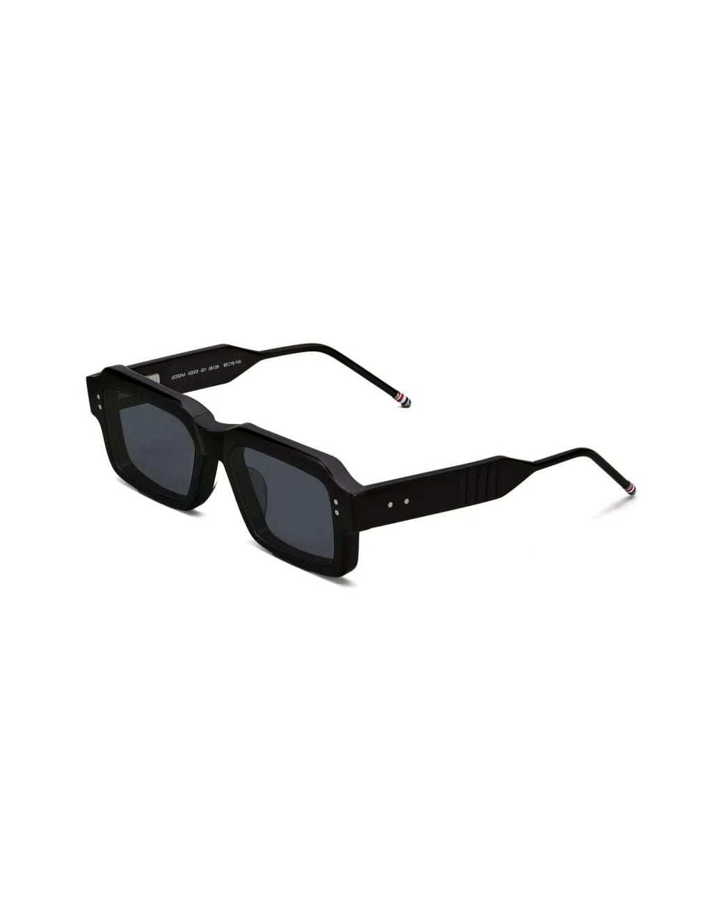 Thom Browne Black Rectangular-Frame Sunglasses