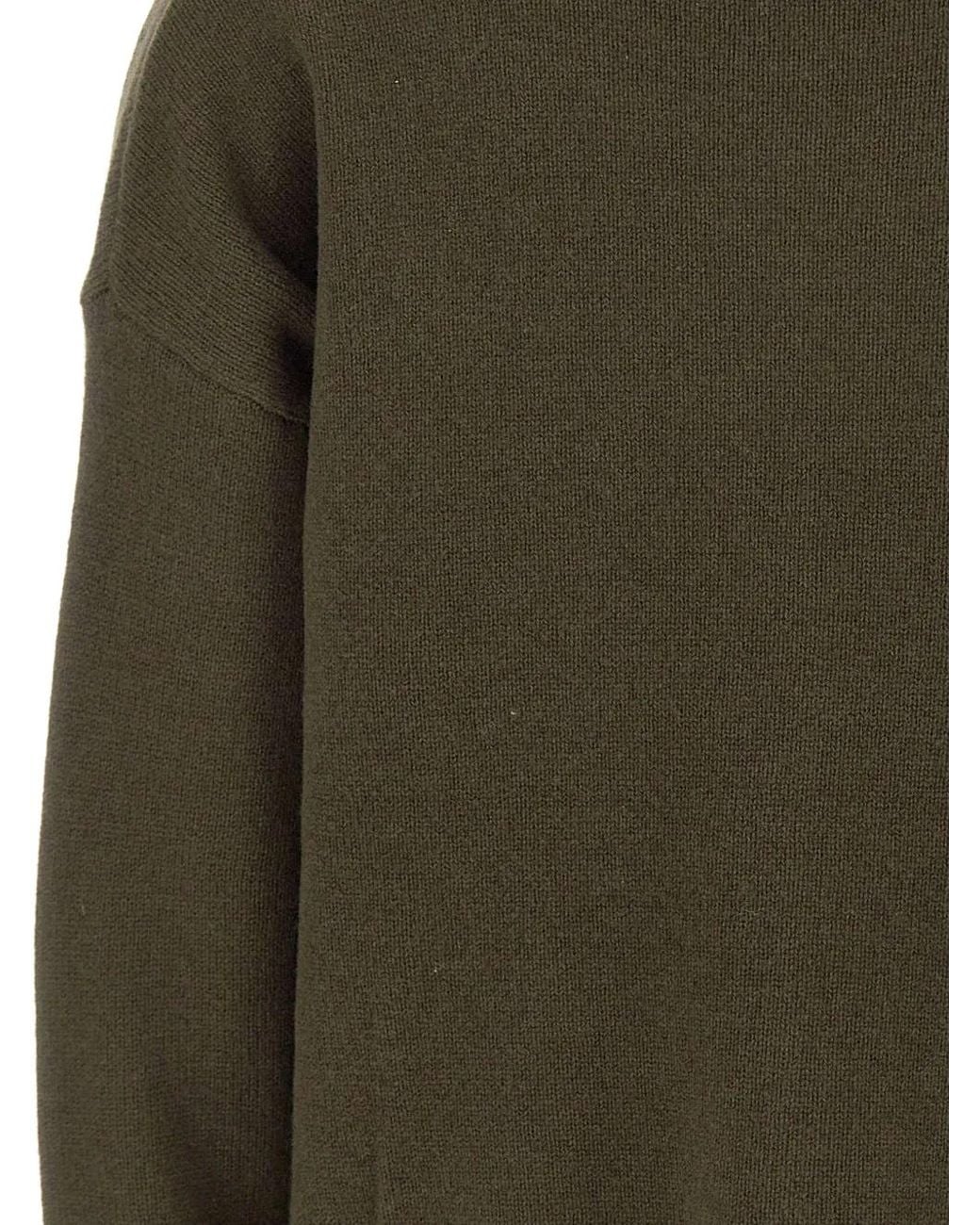 Kaos Green Dropped-Shoulder Wool Sweater