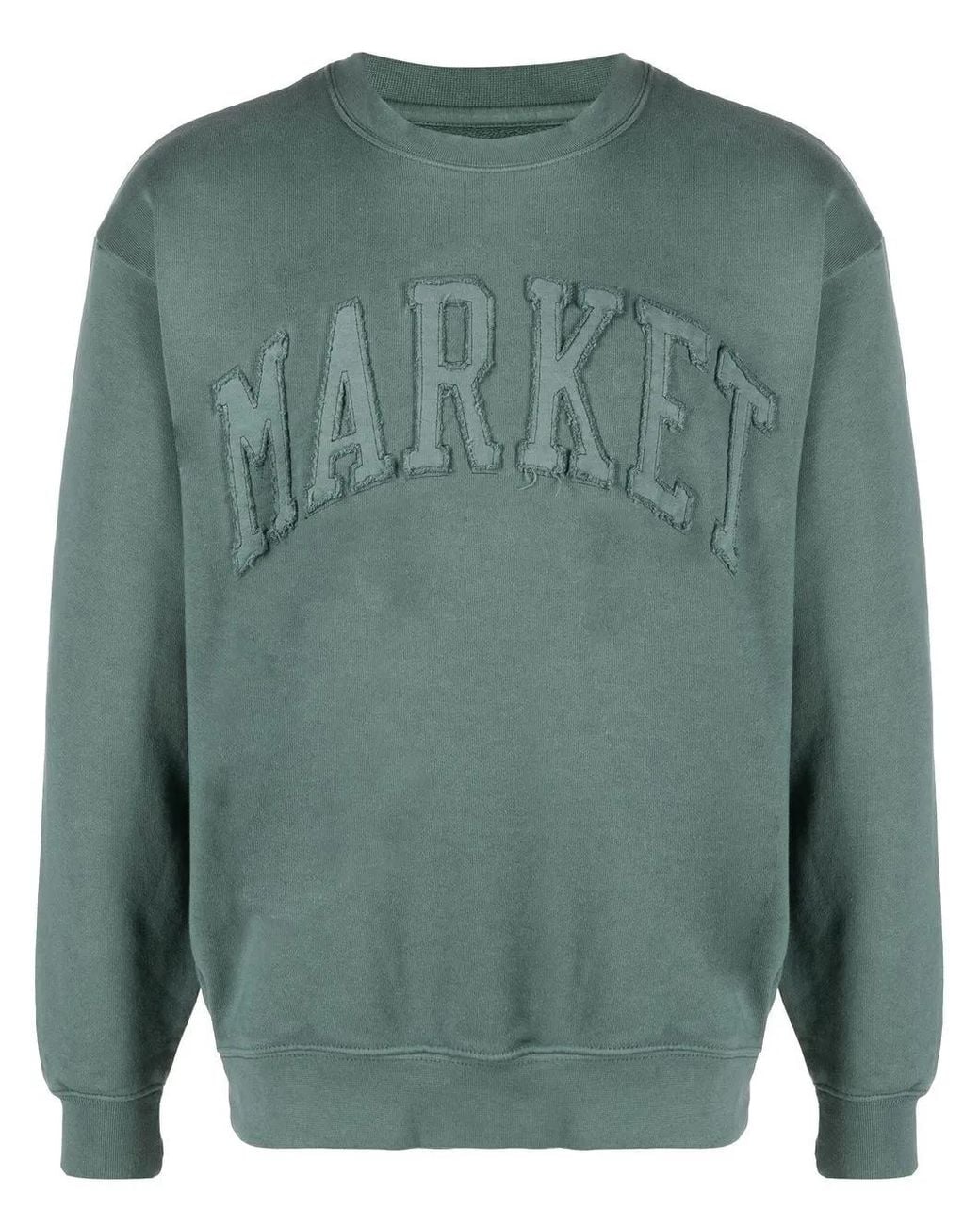 Market Green Embroidered-Logo Sweatshirt for men