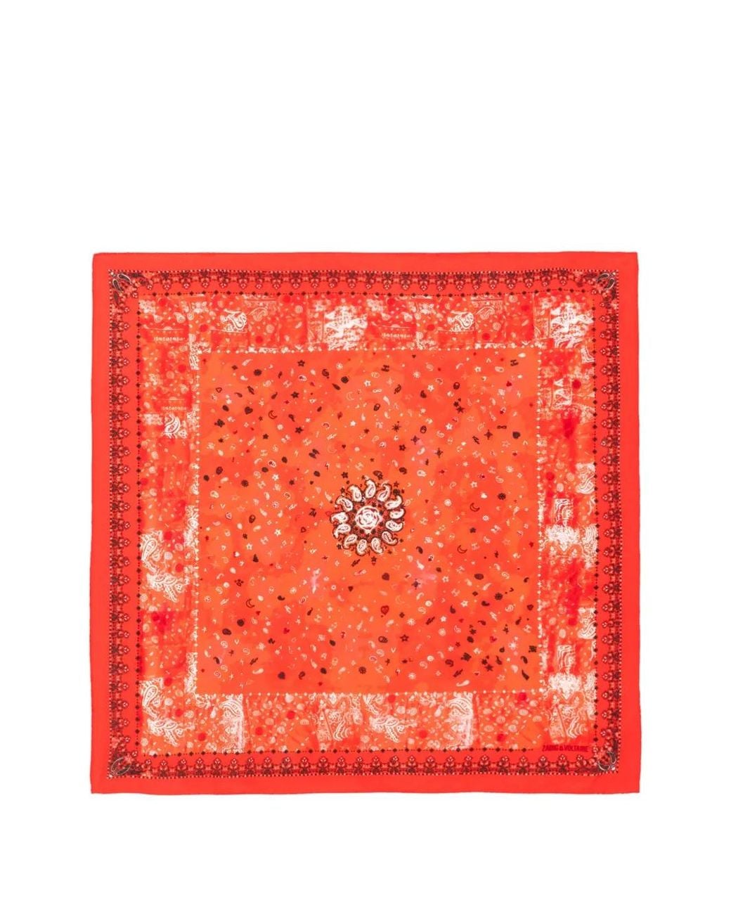 Zadig & Voltaire Red Foulard Blondie 62