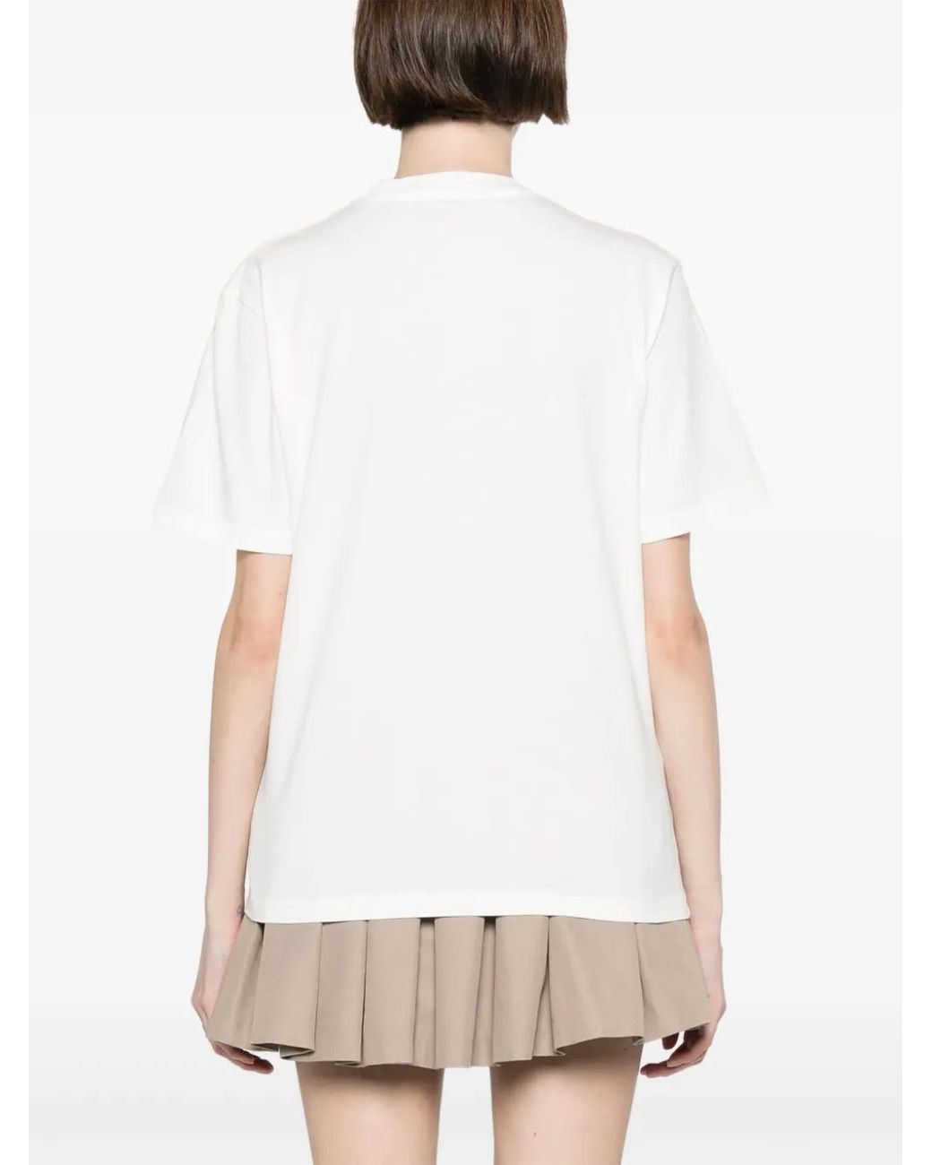 Autry White Cotton T-Shirt