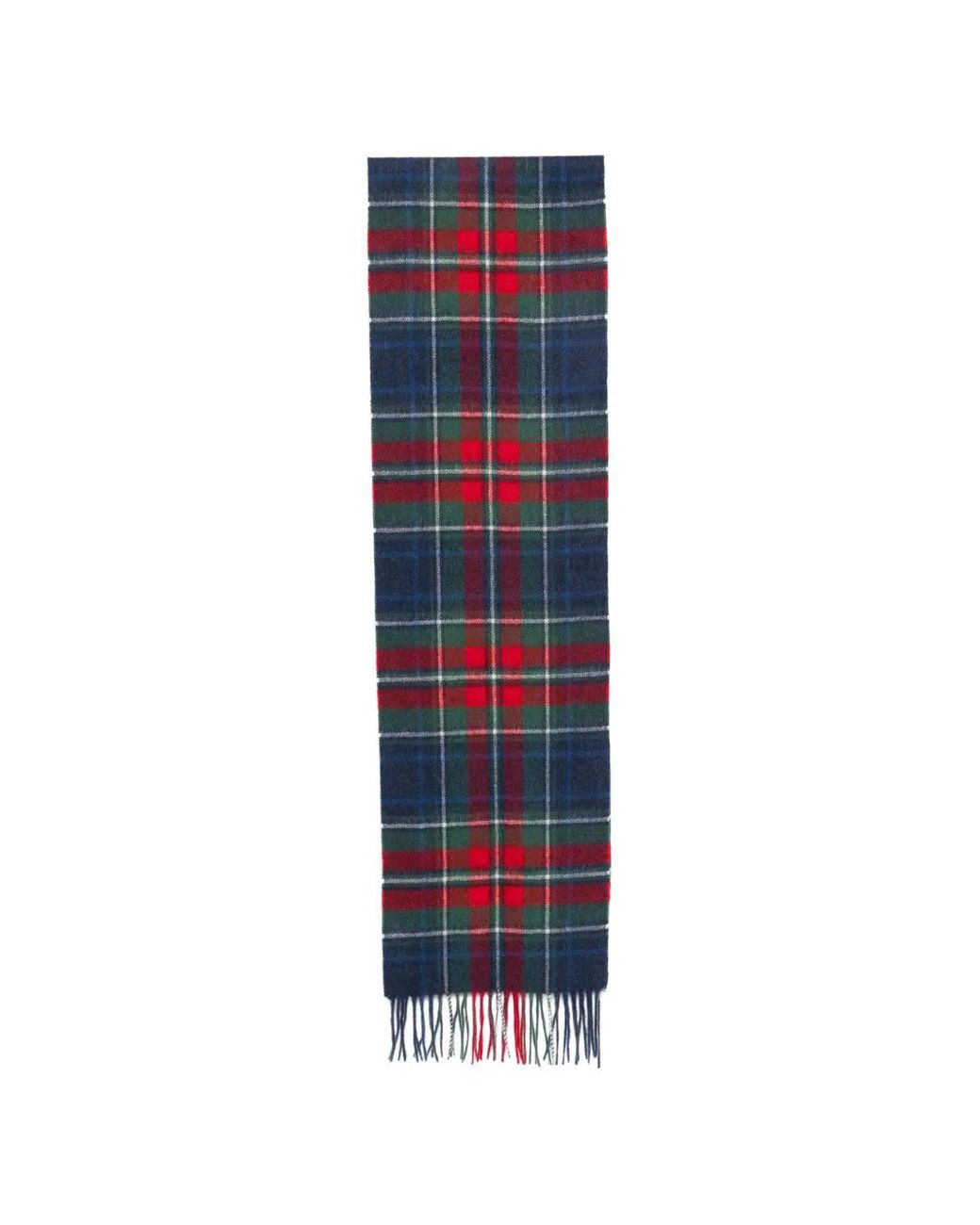 Barbour Blue New Check Tartan Scarf for men