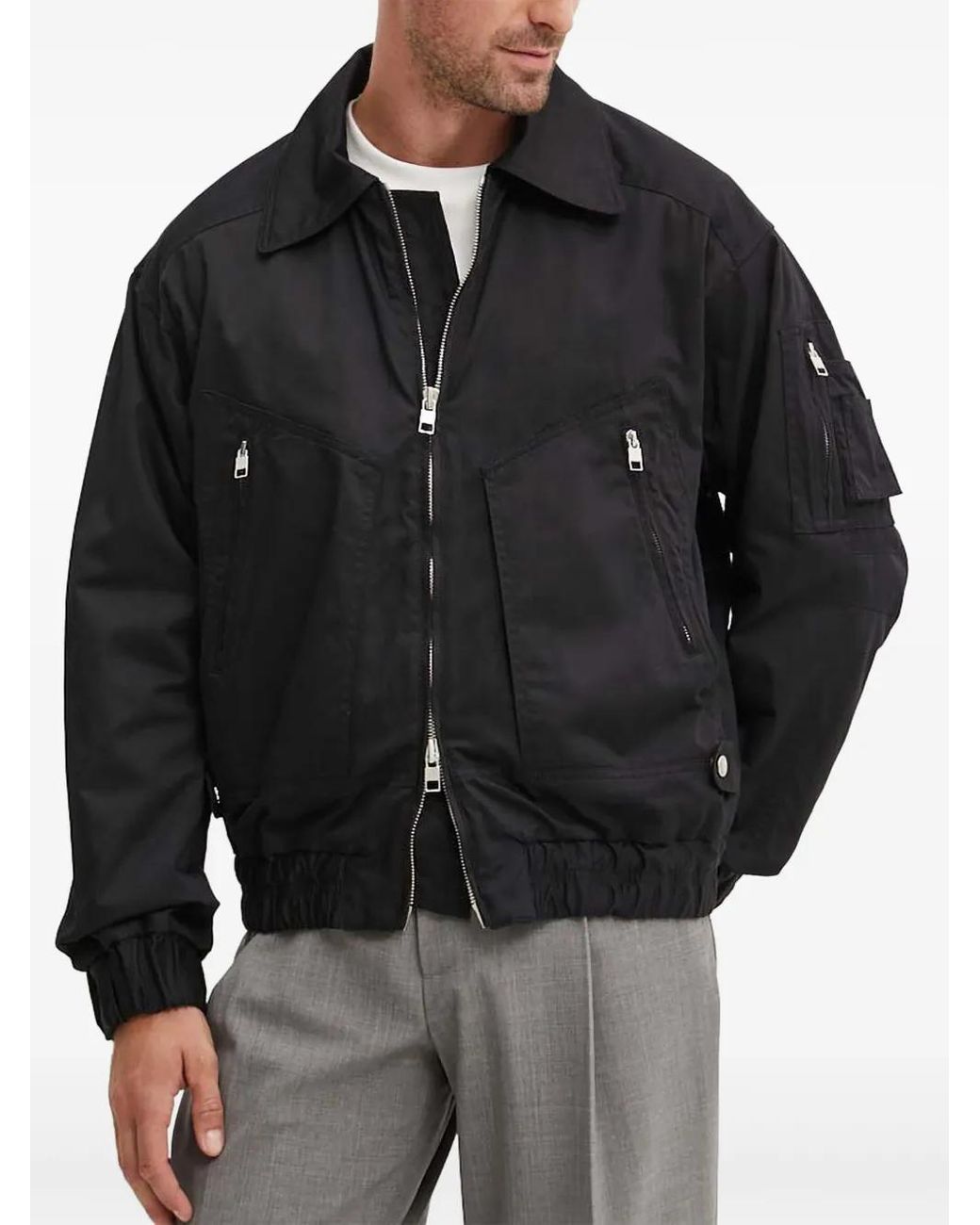IRO Black Zip Cloony Jacket for men