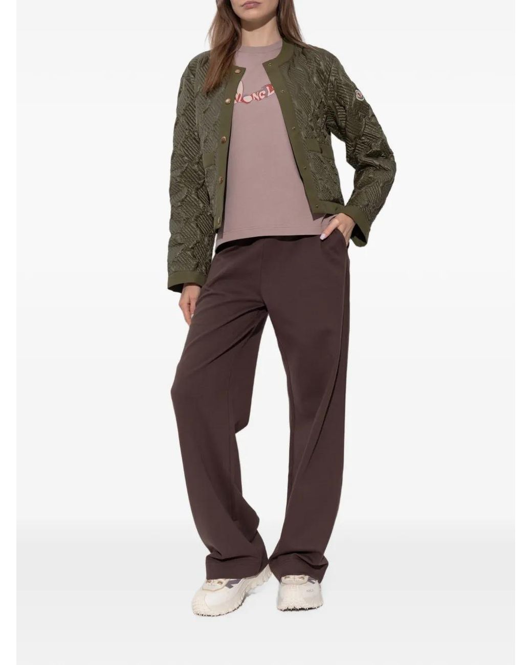 Moncler Green Libellule Quilted Jacket