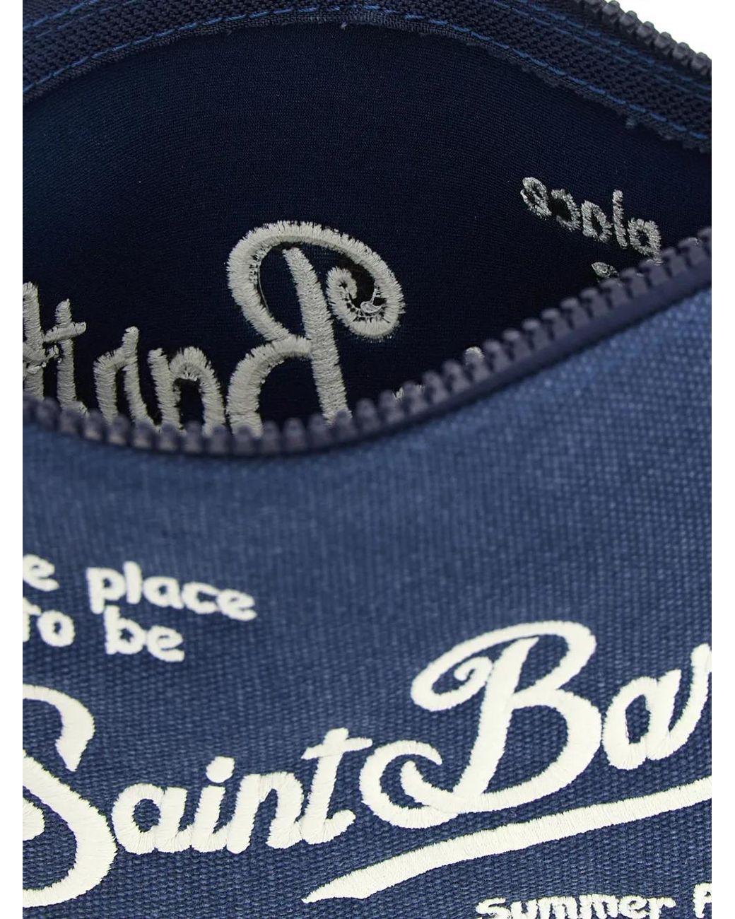 Mc2 Saint Barth Blue Logo Clutch Bag for men