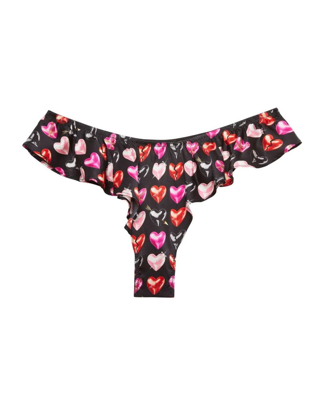 Fleur du Mal Red Luxe Flutter Thong