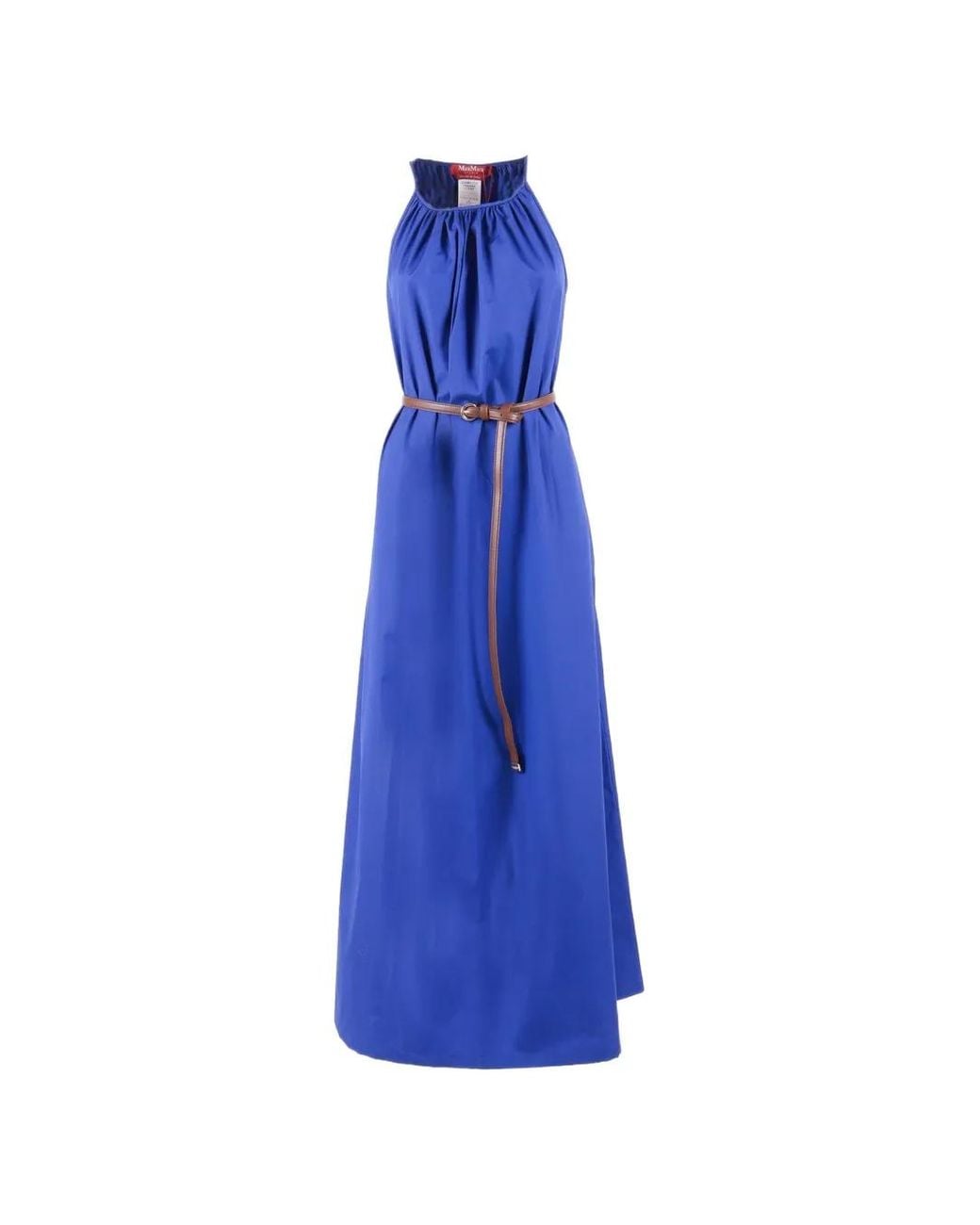 Max Mara Blue Elegant Mini Dress For