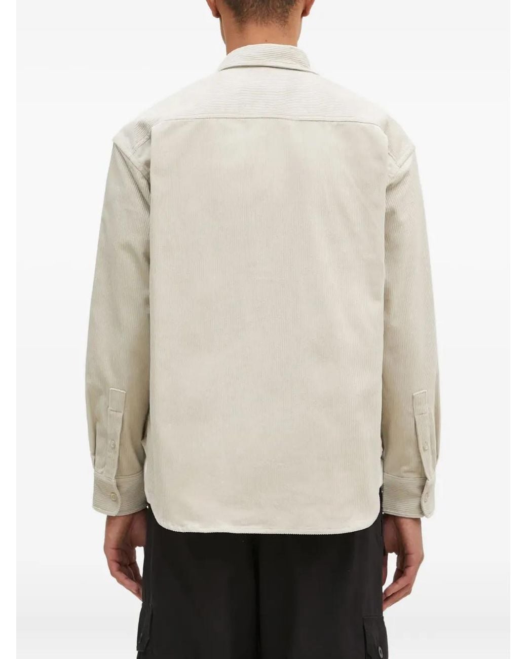 A Bathing Ape Ribfluwelen Overhemd in het White voor heren